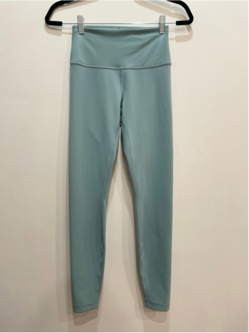 Lululemon Wunder Train Contour Fit High-Rise Tight 28" Size 6 Green Grey